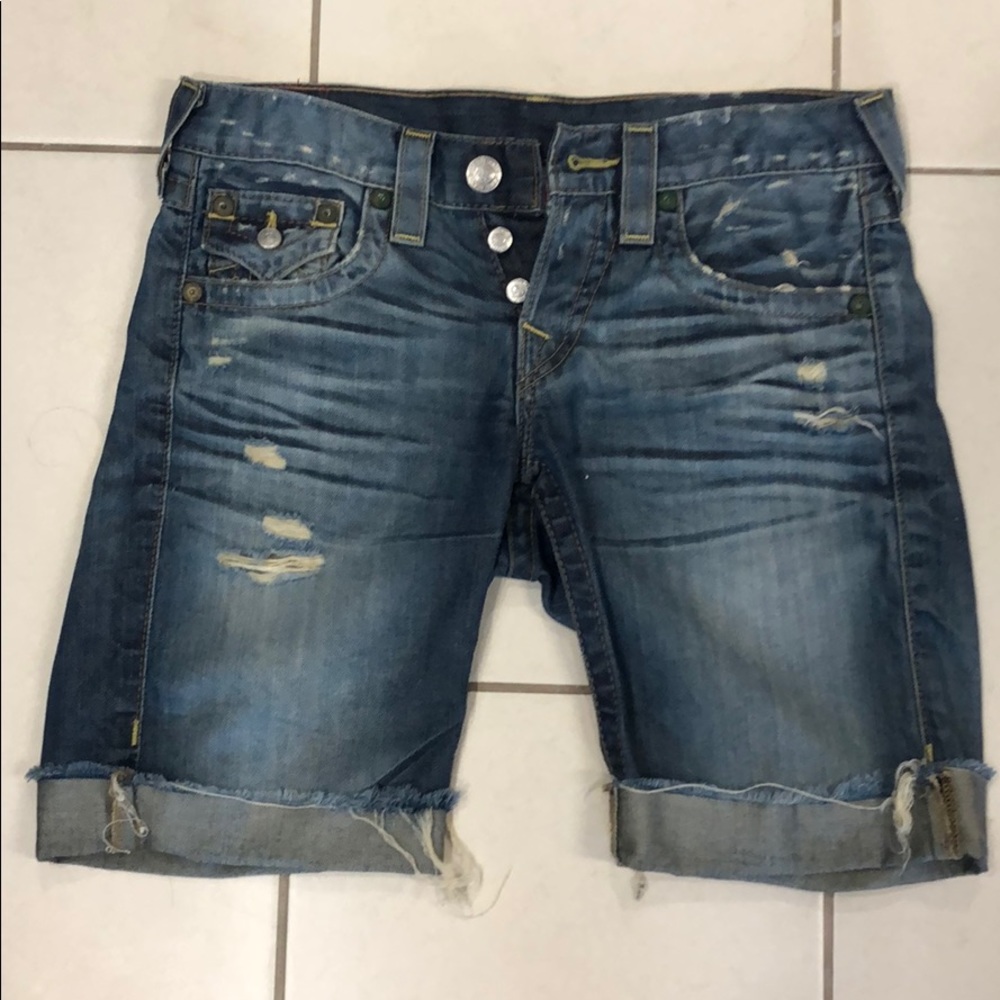 True Religion jean shorts